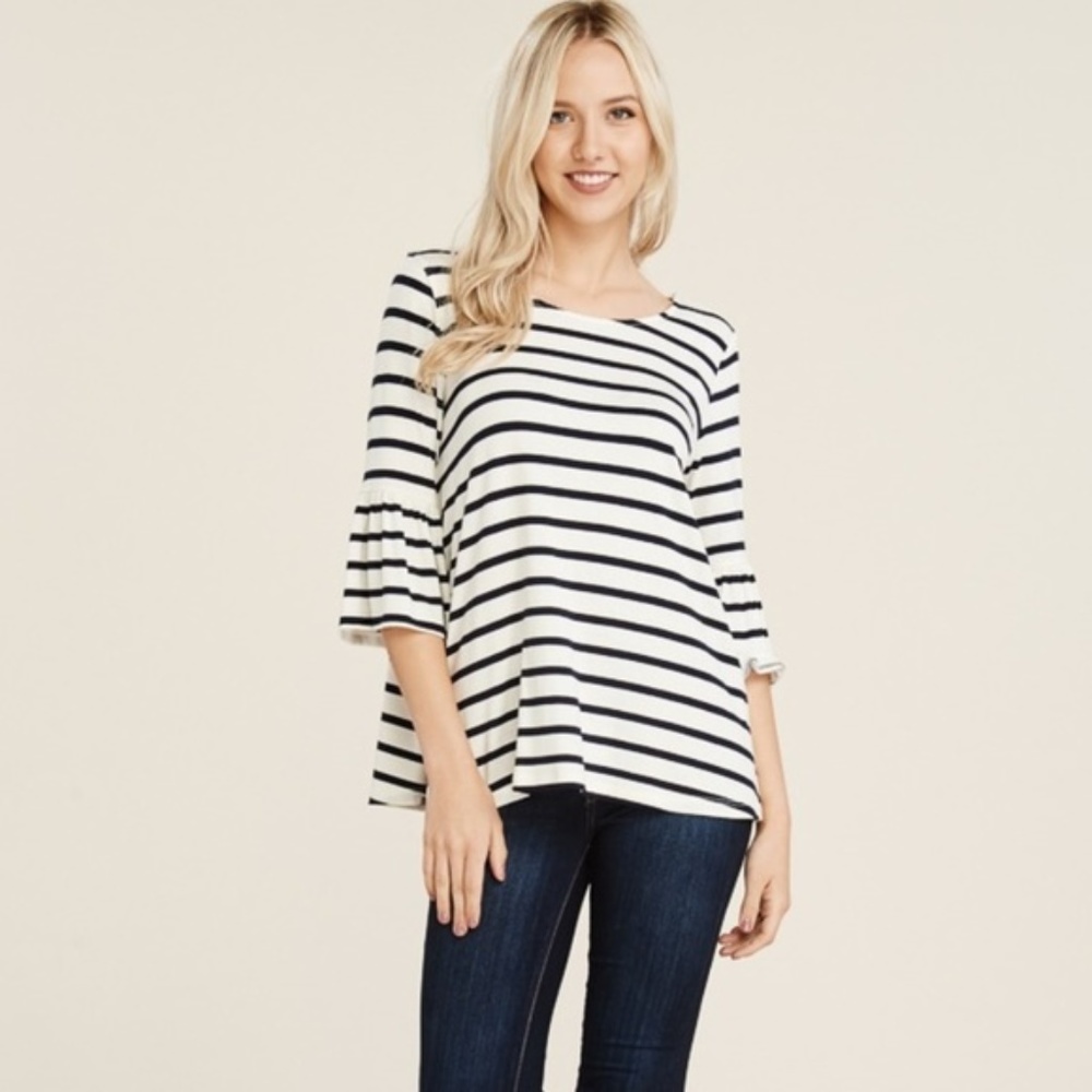 Papermoon Angie Striped Flowy Top